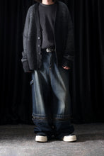 画像をギャラリービューアに読み込む, ISABEL BENENATO Wide Jeans with Zip &amp; Tartan detail (DENIM)