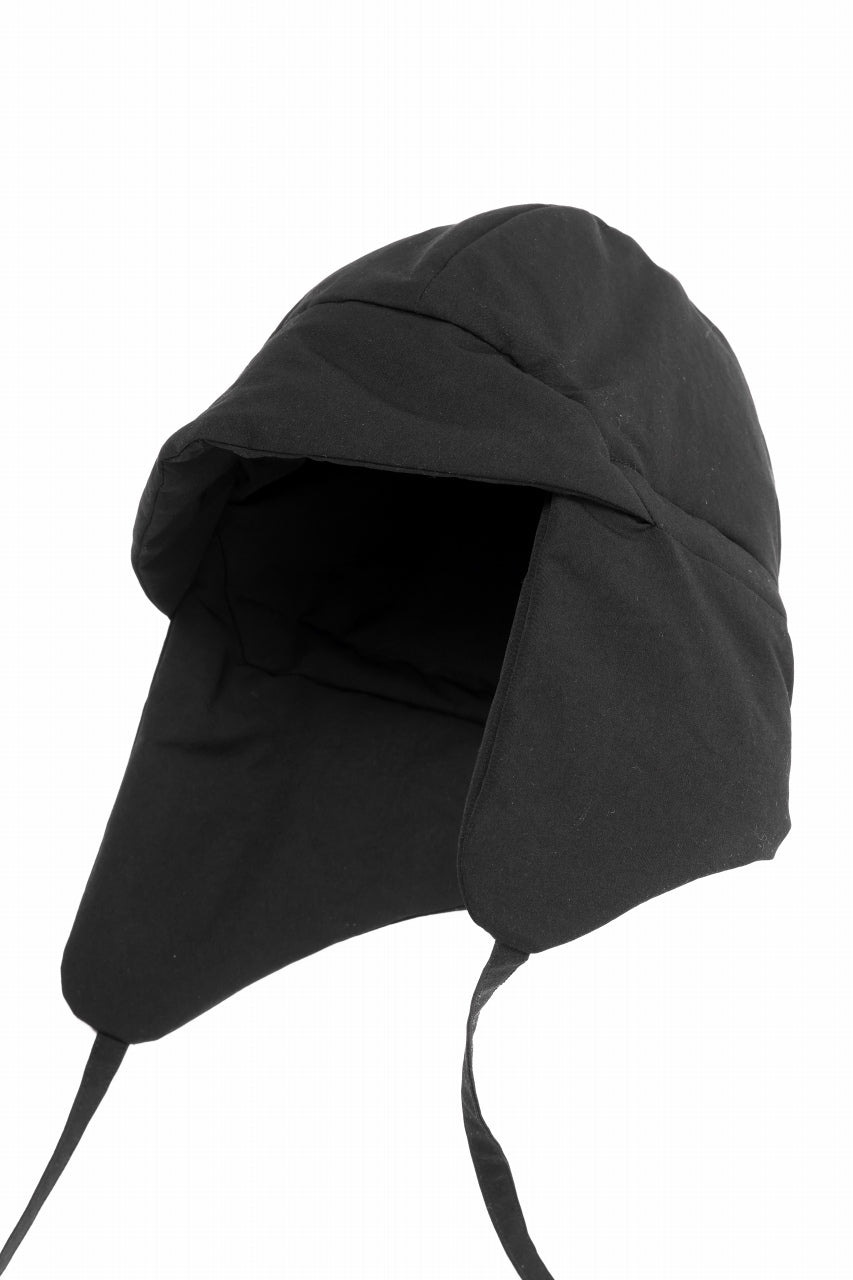 D-VEC EAR FLAP CAP / DURABLE WATER REPELLENT & PRIMALOFT® (NIGHT SEA BLACK)【2024AW PRE SALE】