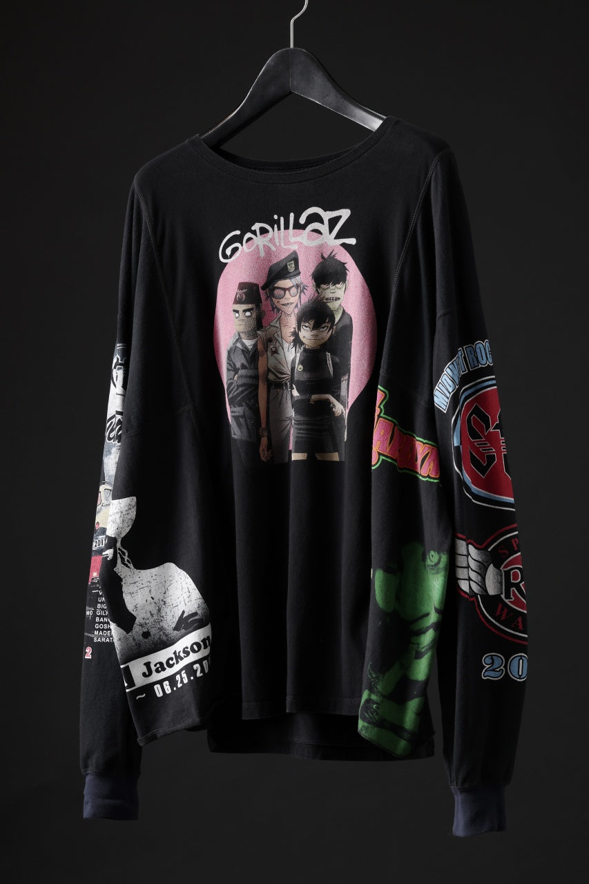 Load image into Gallery viewer, CHANGES VINTAGE REMAKE QUINTET PANEL LONG SLEEVE T-SHIRT (MULTI #J)