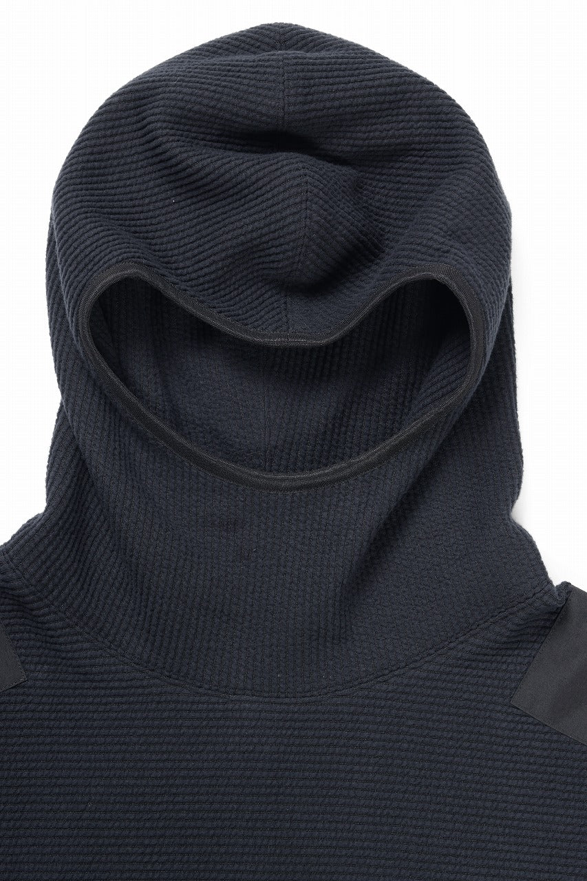 D-VEC TC KNIT CORDUROY HOODED PARKA (BLACK)