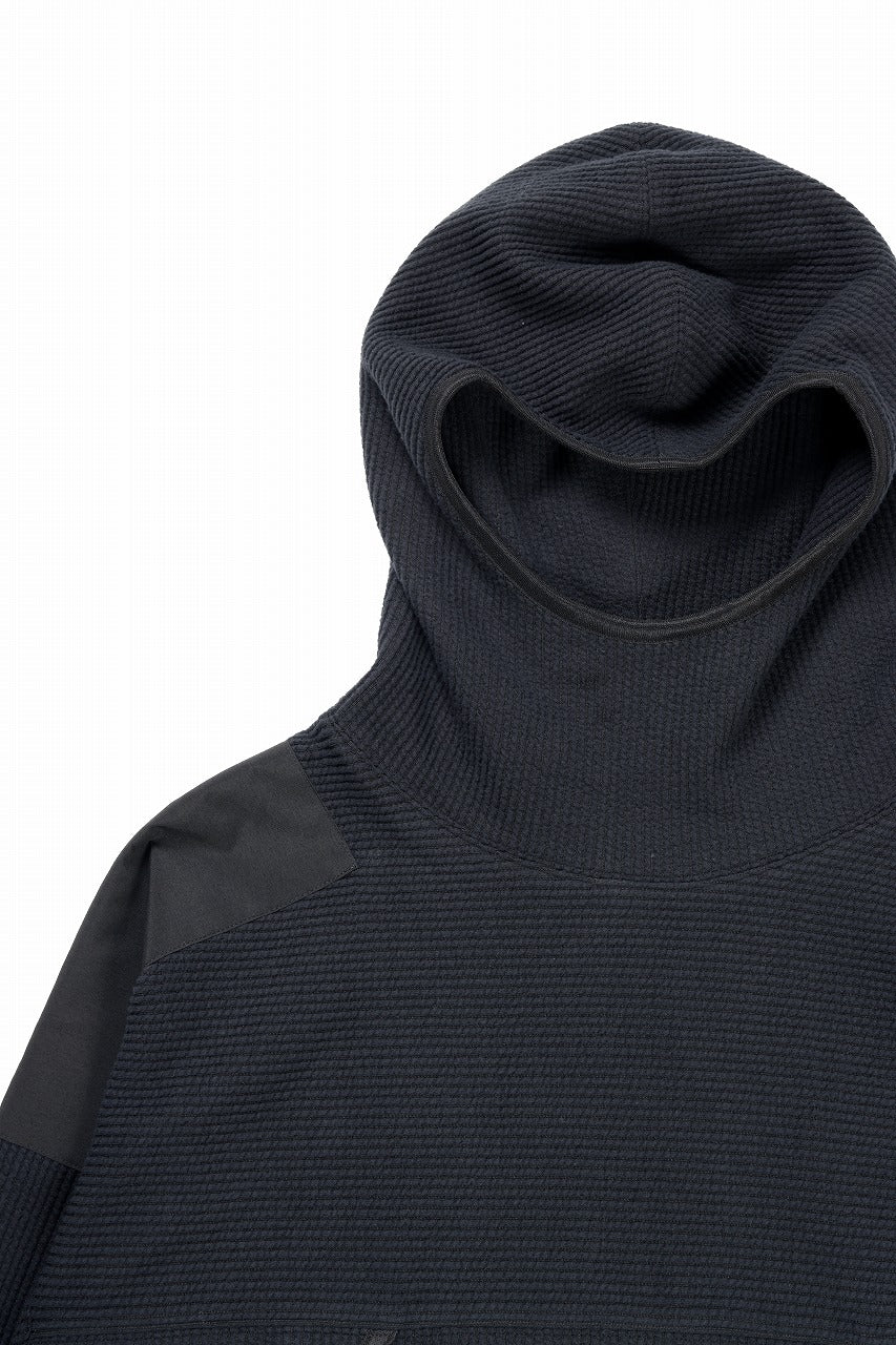 Load image into Gallery viewer, D-VEC TC KNIT CORDUROY HOODED PARKA (BLACK)