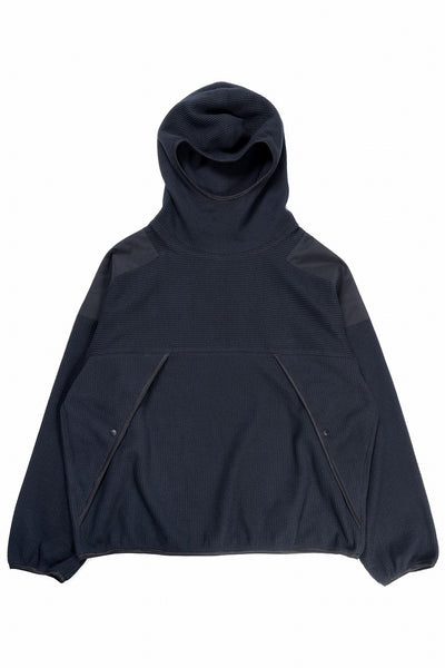 D-VEC TC KNIT CORDUROY HOODED PARKA (BLACK)