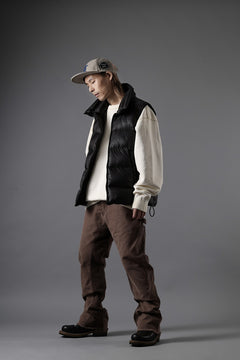 画像をギャラリービューアに読み込む, Ten c ASO DOWN VEST / PIECE DYED RIPSTOP 10 DEN + OJJ 11oz (BLACK)