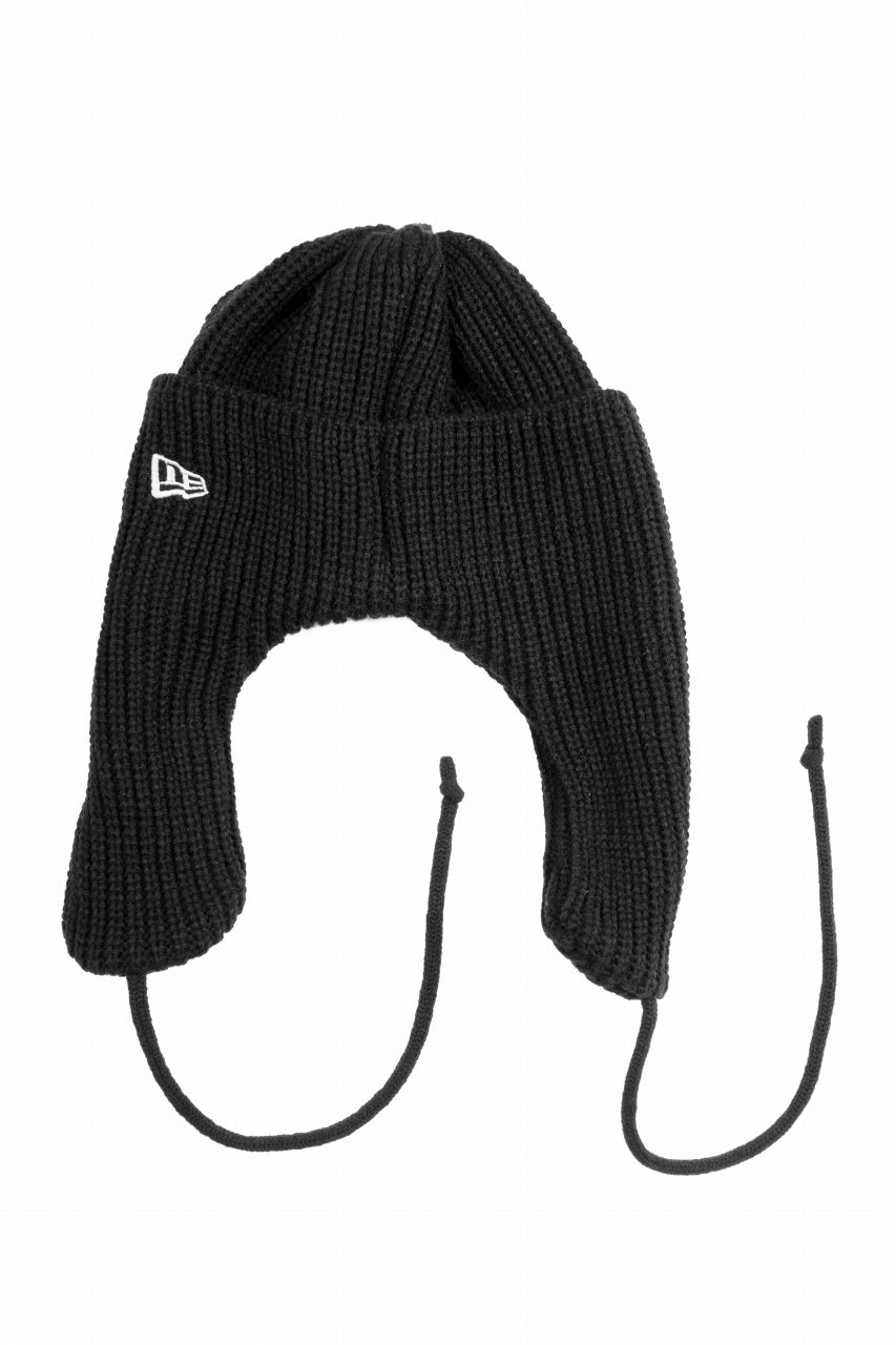 Y's × New Era KNIT TRAPPER (BLACK)