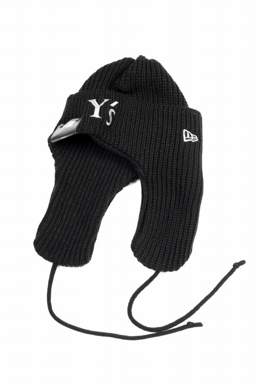 Y's × New Era KNIT TRAPPER (BLACK)