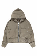 画像をギャラリービューアに読み込む, A.F ARTEFACT TWILL MILITARY HOODIE BLOUSON (KHAKI)