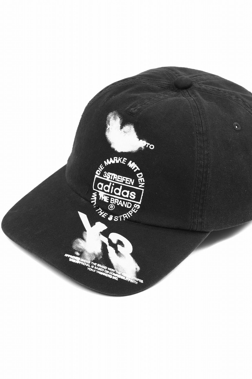 画像をギャラリービューアに読み込む, Y-3 Yohji Yamamoto GRAPHIC CAP (BLACK)