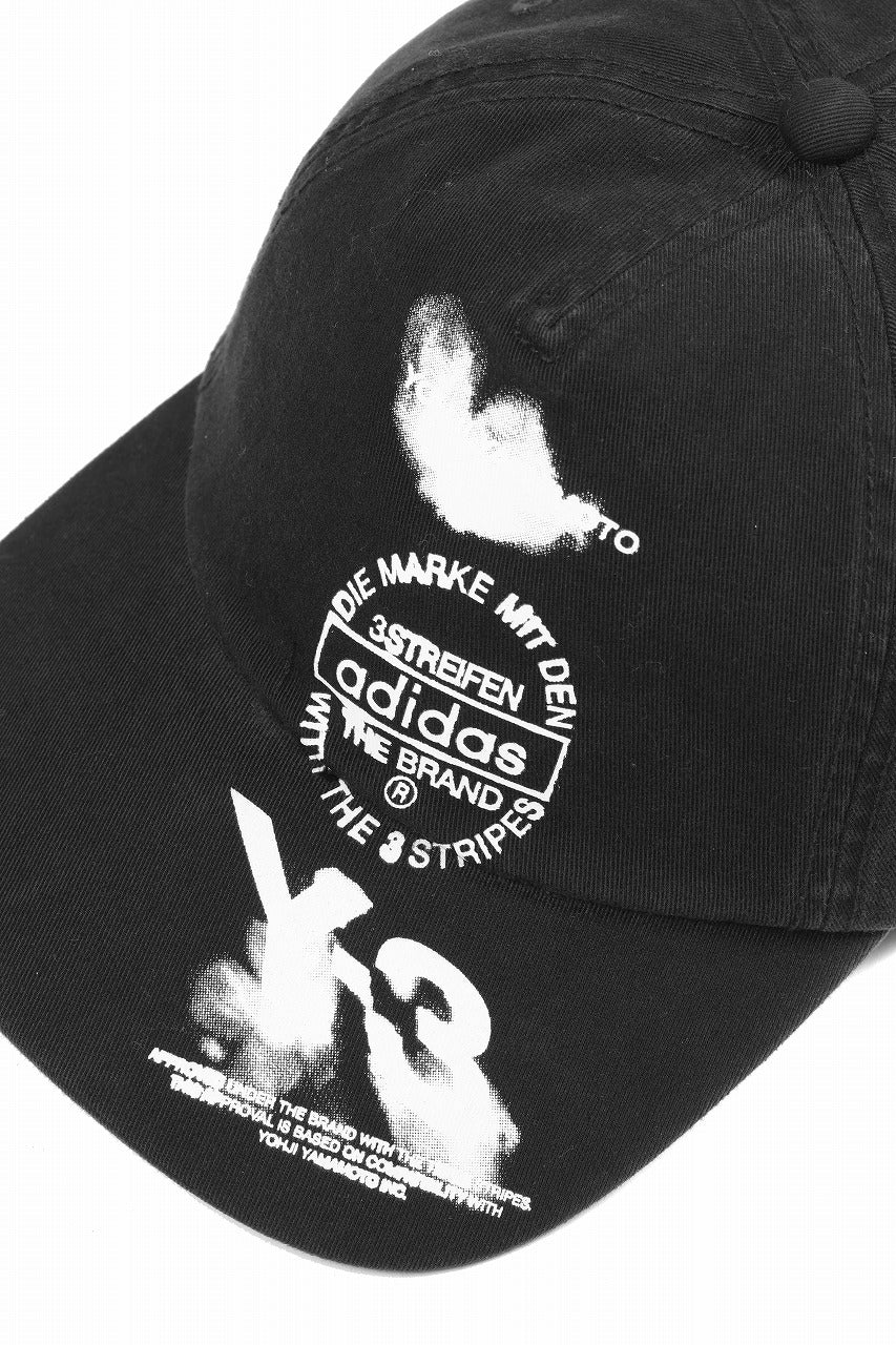 画像をギャラリービューアに読み込む, Y-3 Yohji Yamamoto GRAPHIC CAP (BLACK)