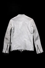 Load image into Gallery viewer, ISAMU KATAYAMA BACKLASH JP-CALF NATURAL DYED GARMENT-WASH SINGLE RIDERS (WHITE)