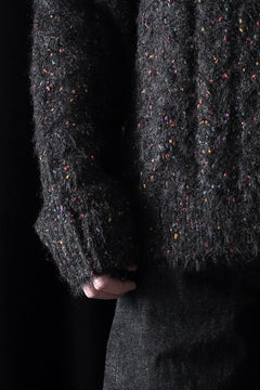 画像をギャラリービューアに読み込む, TARO HORIUCHI / th products Color Nep Mole Knit Pullover (black)