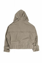 画像をギャラリービューアに読み込む, A.F ARTEFACT TWILL MILITARY HOODIE BLOUSON (KHAKI)