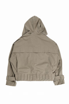 画像をギャラリービューアに読み込む, A.F ARTEFACT TWILL MILITARY HOODIE BLOUSON (KHAKI)