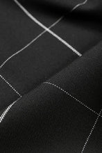 画像をギャラリービューアに読み込む, N/07 exclusive MOCK NECK HALF SLEEVE PULLOVER / WINDOWPANE CHECK TR TWILL (BLACK)