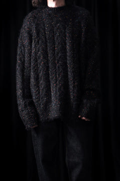 画像をギャラリービューアに読み込む, TARO HORIUCHI / th products Color Nep Mole Knit Pullover (black)