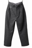 th products KAPOOR / Wide Tapered Pants / travel wool premiere (gray)