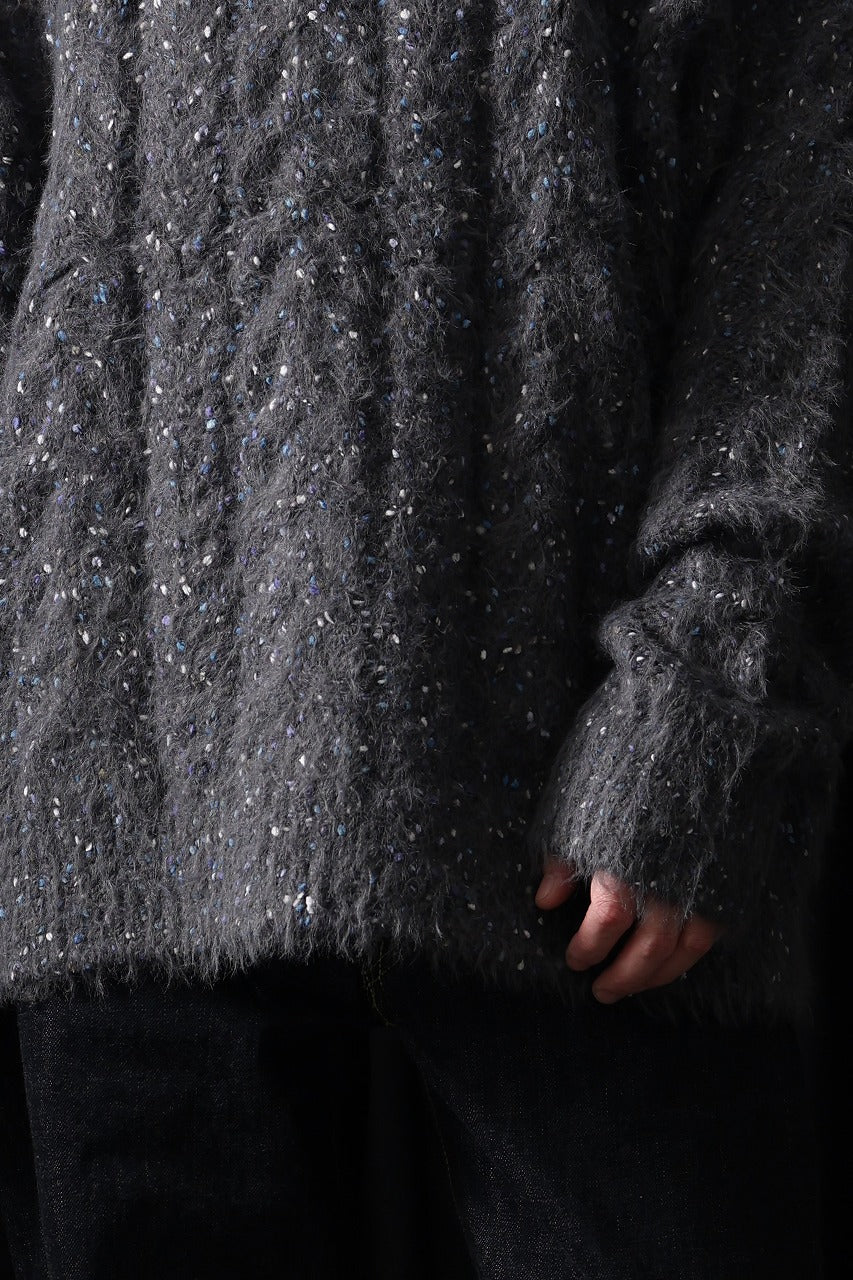 画像をギャラリービューアに読み込む, TARO HORIUCHI / th products Color Nep Mole Knit Pullover (gray)