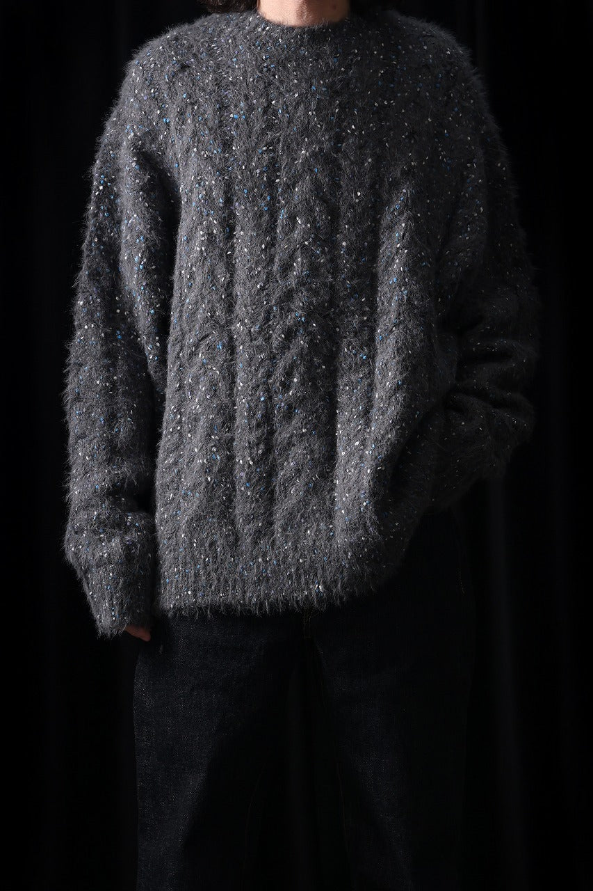 画像をギャラリービューアに読み込む, TARO HORIUCHI / th products Color Nep Mole Knit Pullover (gray)