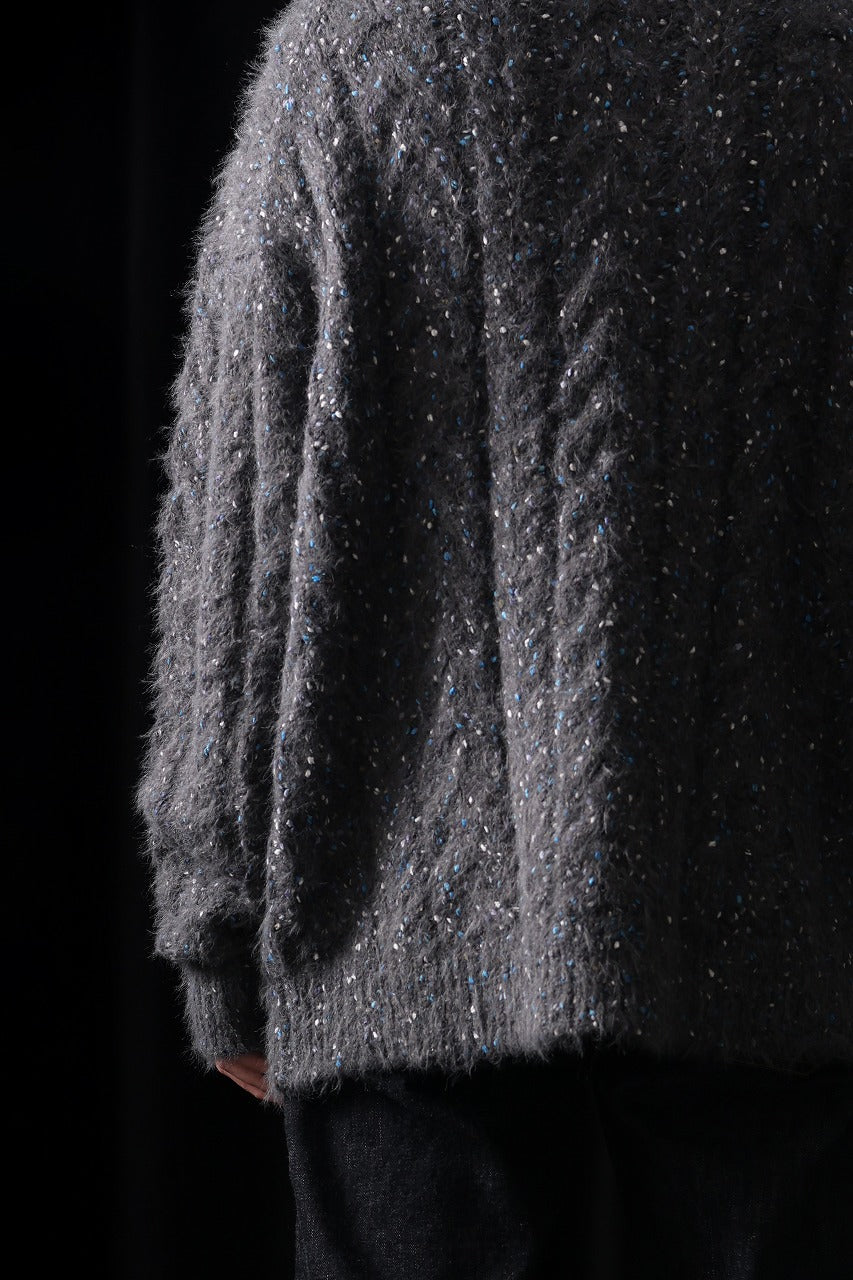 画像をギャラリービューアに読み込む, TARO HORIUCHI / th products Color Nep Mole Knit Pullover (gray)