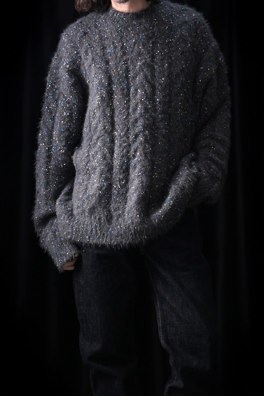 画像をギャラリービューアに読み込む, TARO HORIUCHI / th products Color Nep Mole Knit Pullover (gray)