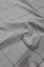 画像をギャラリービューアに読み込む, N/07 exclusive MOCK NECK HALF SLEEVE PULLOVER / WINDOWPANE CHECK TR TWILL (GREY)