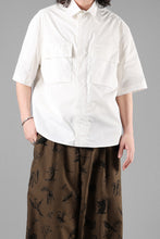 Load image into Gallery viewer, Ten c MID LAYER / HALF SLEEVE SHIRT JACKET (BIANCO NEVE)