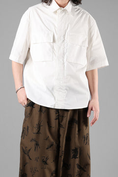 Load image into Gallery viewer, Ten c MID LAYER / HALF SLEEVE SHIRT JACKET (BIANCO NEVE)