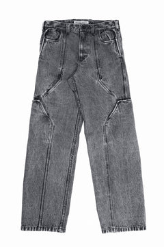 画像をギャラリービューアに読み込む, OPPOSE DUALITY 10POCKET PANEL DENIM TROUSERS / WASH EFFECTED (WASH BLACK)