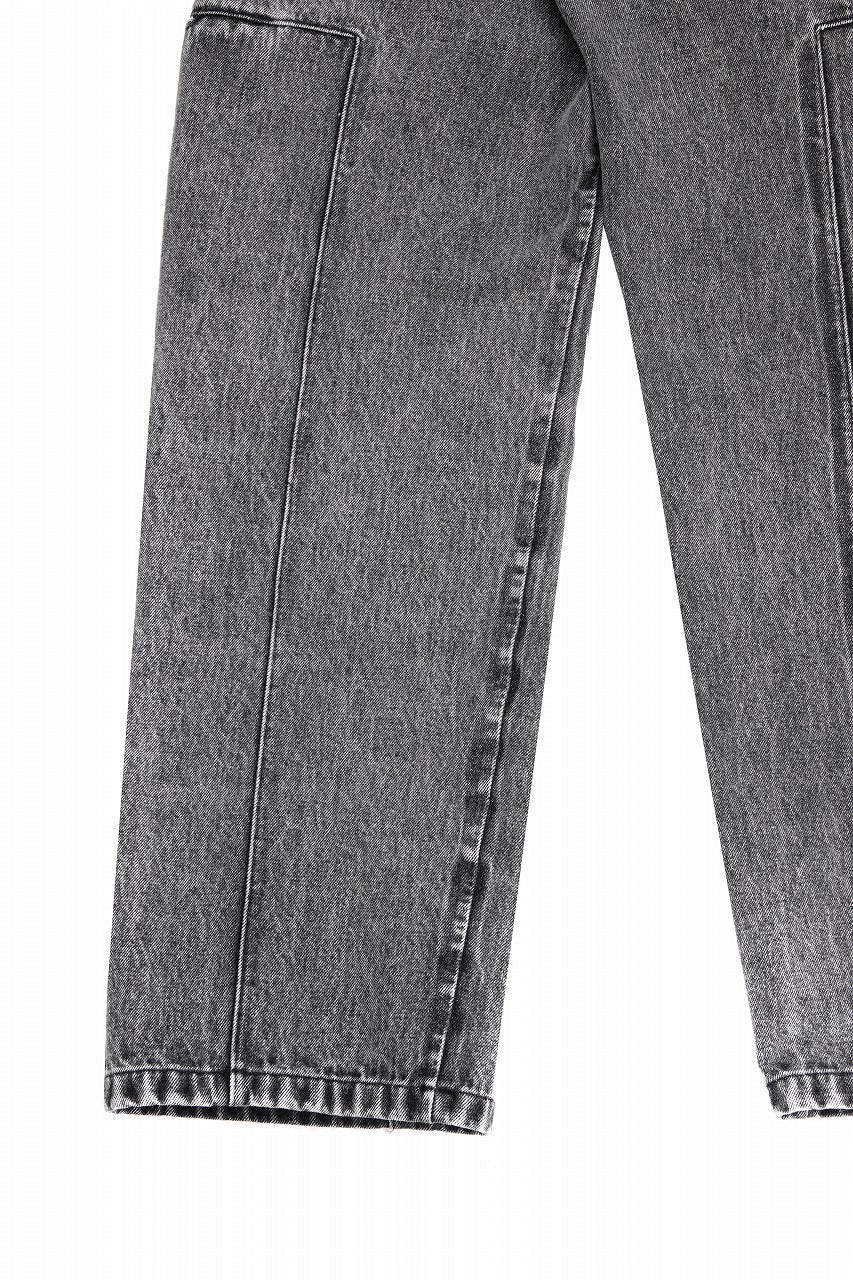 OPPOSE DUALITY 10POCKET PANEL DENIM TROUSERS / WASH EFFECTED (WASH BLACK)