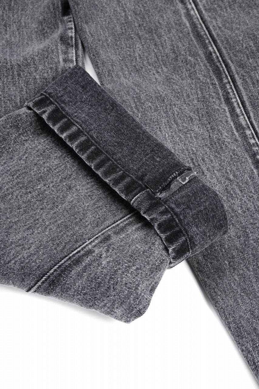 OPPOSE DUALITY 10POCKET PANEL DENIM TROUSERS / WASH EFFECTED (WASH BLACK)