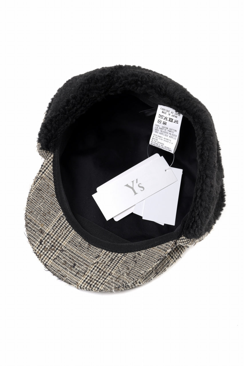 画像をギャラリービューアに読み込む, Y&#39;s EARMUFF CAP / NEEDLE PUNCHED (YELLOW)