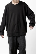 Load image into Gallery viewer, COLINA TUCK SWEAT TOPS / SUPER 140s WASHABLE WOOL (EBONY)