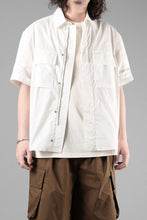 Load image into Gallery viewer, Ten c MID LAYER / HALF SLEEVE SHIRT JACKET (BIANCO NEVE)