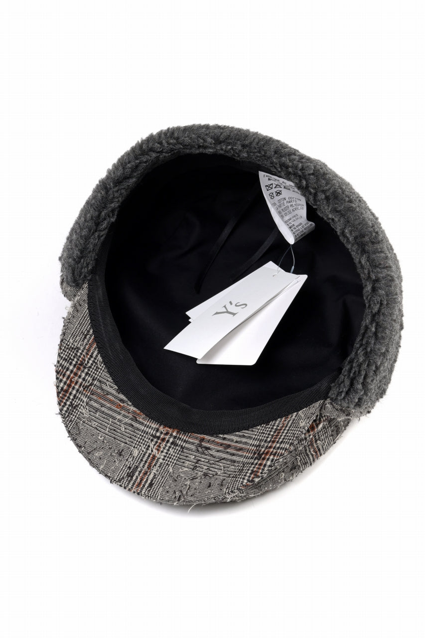 画像をギャラリービューアに読み込む, Y&#39;s EARMUFF CAP / NEEDLE PUNCHED (BEIGE)