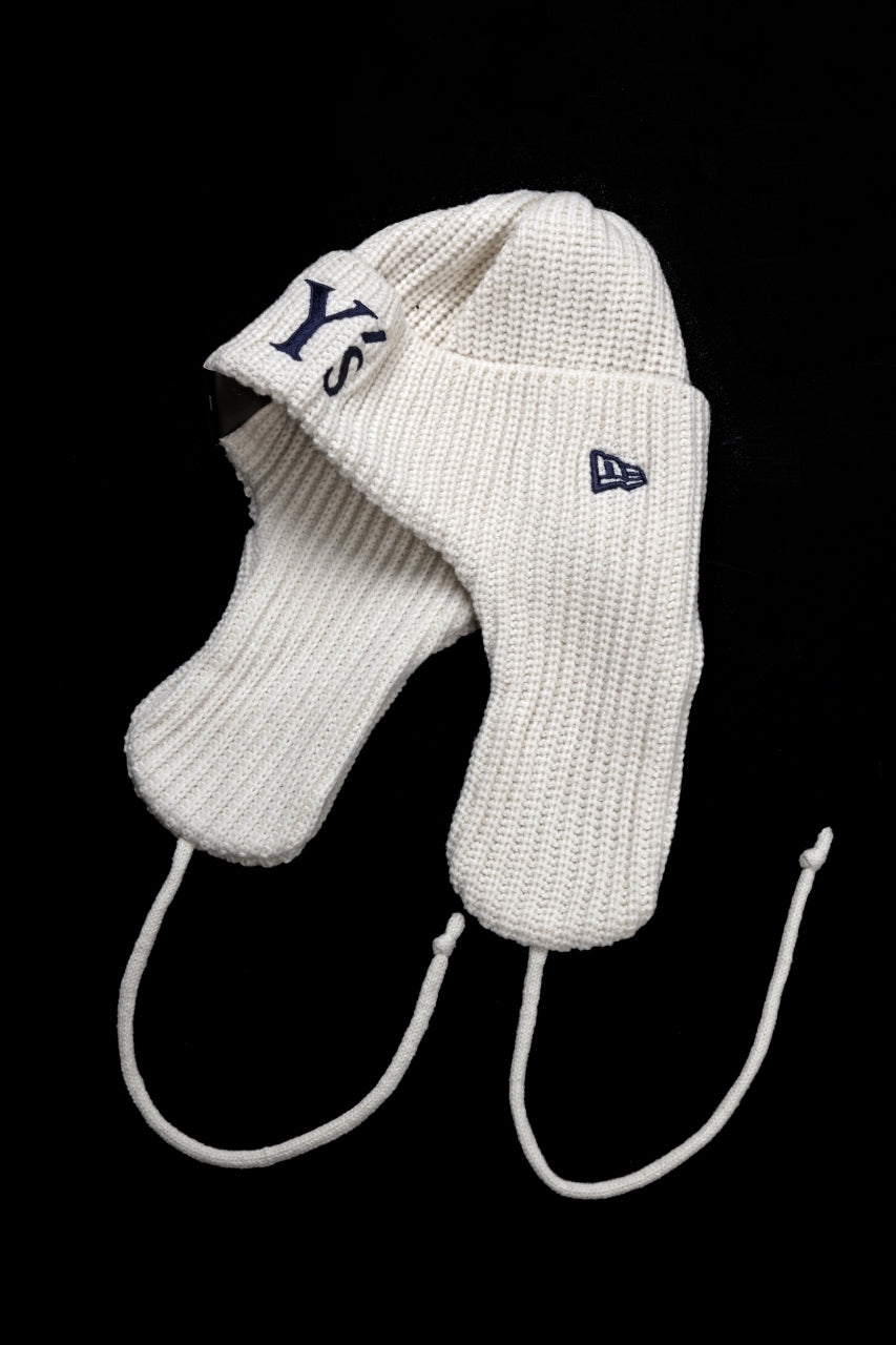 画像をギャラリービューアに読み込む, Y&#39;s × New Era KNIT TRAPPER (IVORY)
