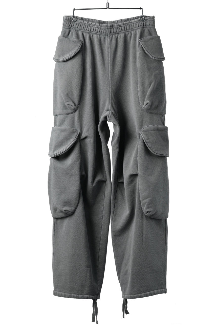 nyxu full of hole pants dark gray（nyxu full of hole pants