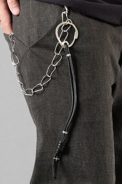 画像をギャラリービューアに読み込む, m.a+ silver / leather key holder / A-KH1 GR 3.0 (BLACK)