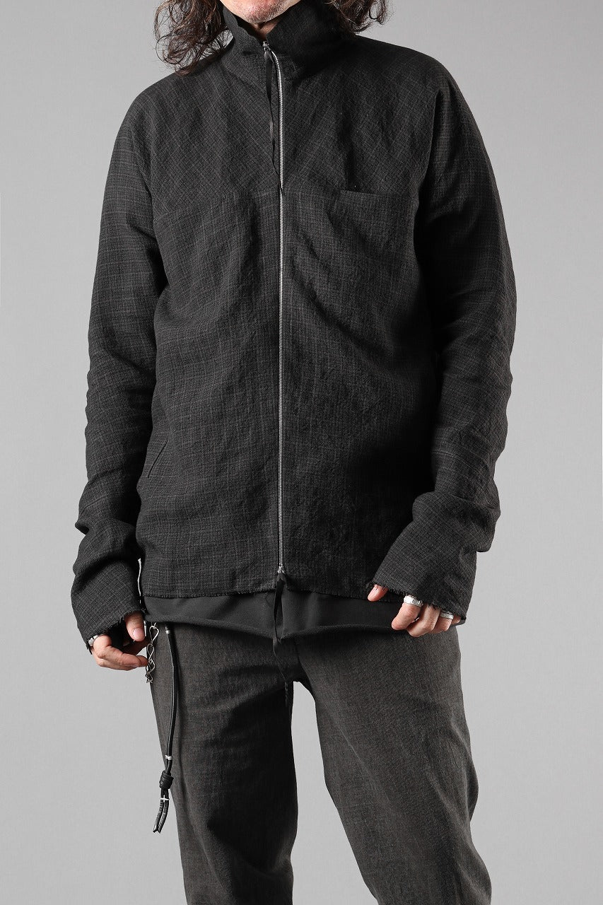 画像をギャラリービューアに読み込む, m.a+ exclusive zipped tall collar shirt jacket wt. pockets / H252DZ/P / LCK (BLACK)