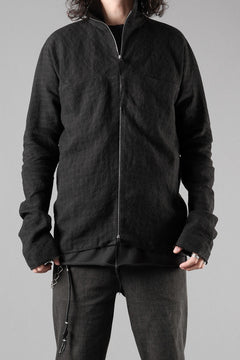 画像をギャラリービューアに読み込む, m.a+ exclusive zipped tall collar shirt jacket wt. pockets / H252DZ/P / LCK (BLACK)