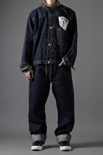 画像をギャラリービューアに読み込む, FULLCOUNT WWⅡ model Brown Cotton Denim Jacket / 13.7oz Zimbabwe Selvedge Denim (INDIGO BLUE / ONE WAHED)