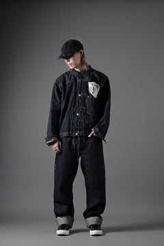 画像をギャラリービューアに読み込む, FULLCOUNT WWⅡ Model Brown Cotton Denim Pants / 13.7oz Zimbabwe Selvedge Denim (INDIGO BLUE / ONE WAHED)