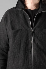 画像をギャラリービューアに読み込む, m.a+ exclusive zipped tall collar shirt jacket wt. pockets / H252DZ/P / LCK (BLACK)