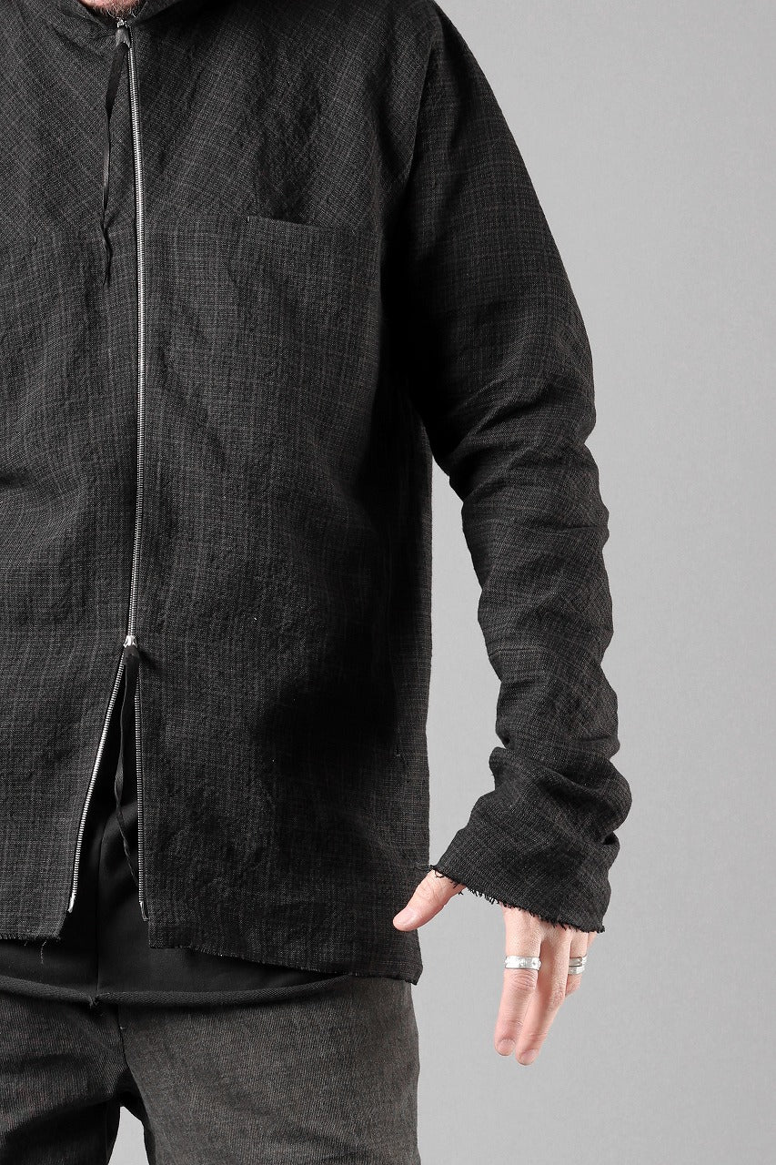 画像をギャラリービューアに読み込む, m.a+ exclusive zipped tall collar shirt jacket wt. pockets / H252DZ/P / LCK (BLACK)