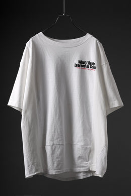 CHANGES x LOOM exclusive VINTAGE REMAKE SHORT SLEEVE TEE (WHITE #I)