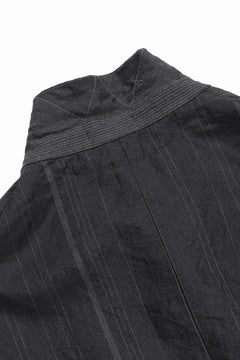 画像をギャラリービューアに読み込む, KLASICA exclusive &quot;KLING&quot; SINGLE LAYER 3 POCKET BLAZER / LIGHT WEIGHT DARK RANDOM STRIPE RAMIE (IRON STRIPES)