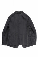 画像をギャラリービューアに読み込む, KLASICA exclusive &quot;KLING&quot; SINGLE LAYER 3 POCKET BLAZER / LIGHT WEIGHT DARK RANDOM STRIPE RAMIE (IRON STRIPES)