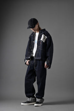 画像をギャラリービューアに読み込む, FULLCOUNT WWⅡ Model Brown Cotton Denim Pants / 13.7oz Zimbabwe Selvedge Denim (INDIGO BLUE / ONE WAHED)