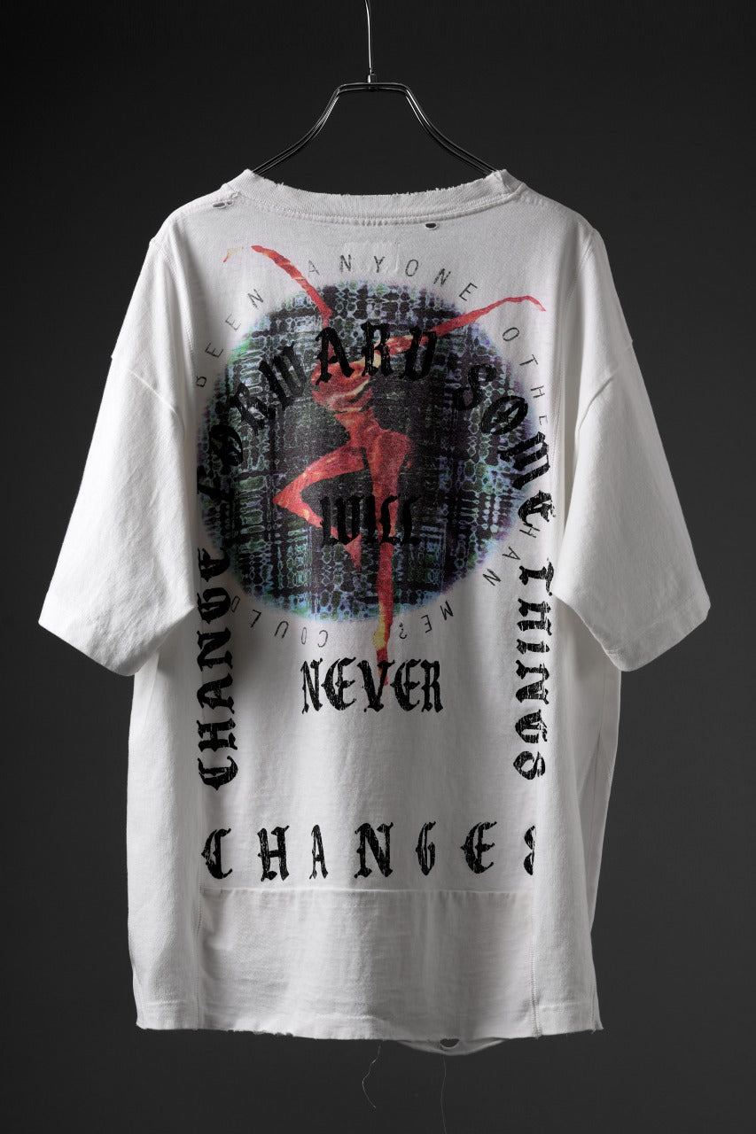 CHANGES x LOOM exclusive VINTAGE REMAKE T-SHIRT - new edition (WHITE #J)