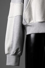 Load image into Gallery viewer, Feng Chen Wang PANELLED FULL ZIP HOODIE (GREY)