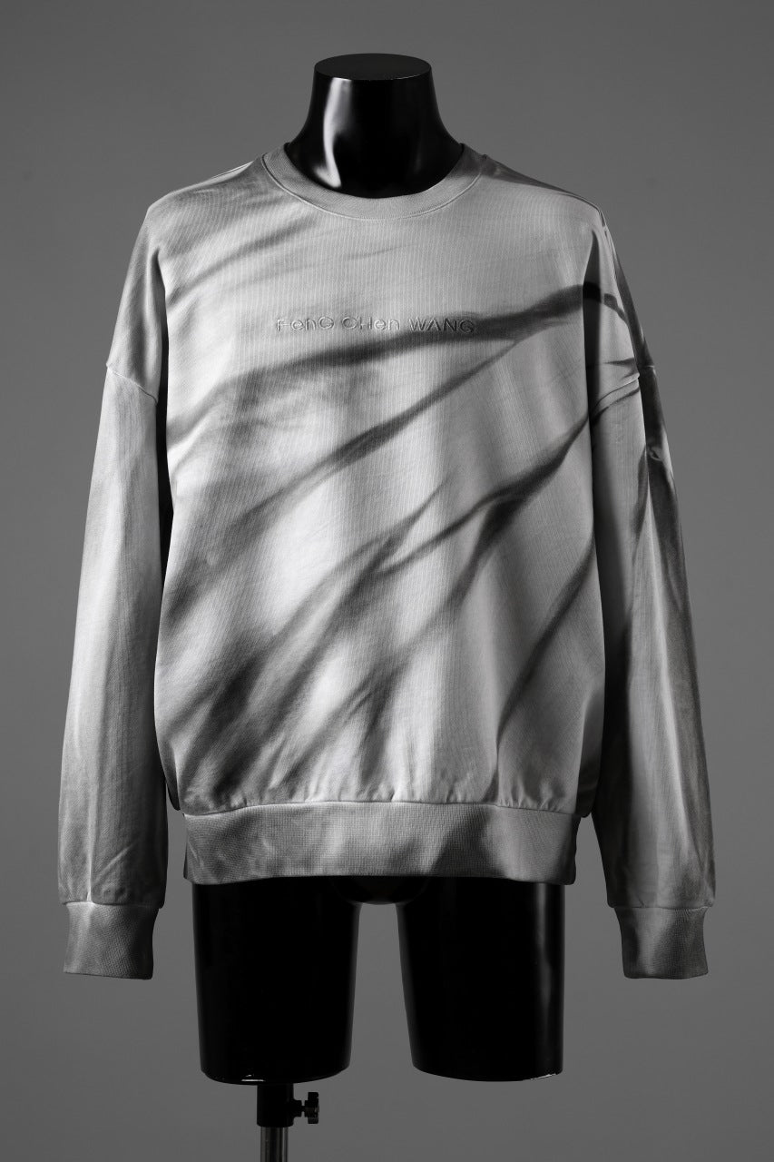 Load image into Gallery viewer, Feng Chen Wang TIE-DYED SWEATSHIRT (GREY/WHITE)
