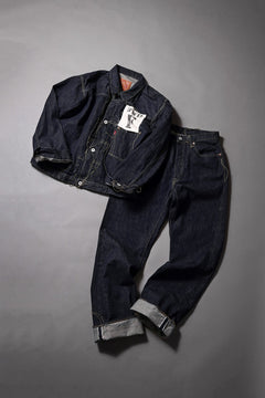 画像をギャラリービューアに読み込む, FULLCOUNT WWⅡ Model Brown Cotton Denim Pants / 13.7oz Zimbabwe Selvedge Denim (INDIGO BLUE / ONE WAHED)